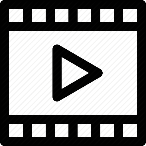 512x512 Clip, Film, Movie, Multimedia, Play, Stream, Video Icon