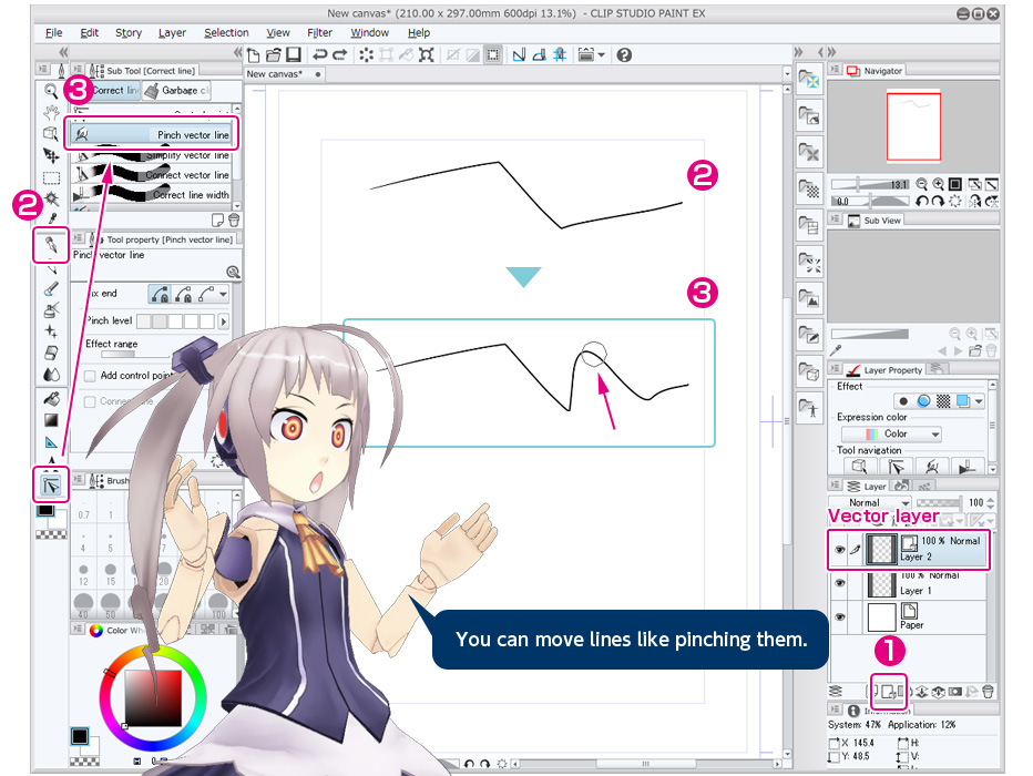 932x700 Draw With Vector Trial Tour Clip Studio Net