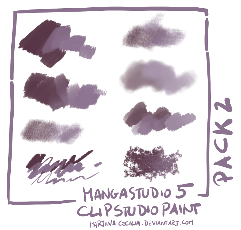 789x752 Some Of The Brushes I Created For Manga Studio Clip Studio