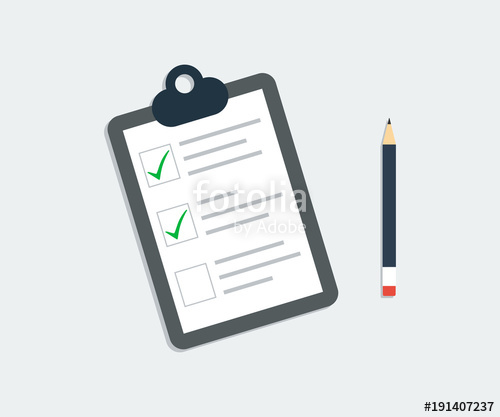 500x417 Checklist Icon Clipboard Checklist With Pencil Vector