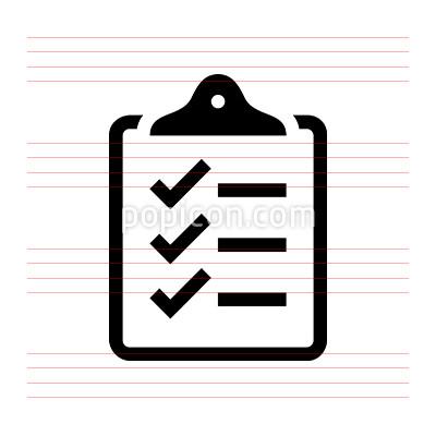 400x400 Clipboard Checklist