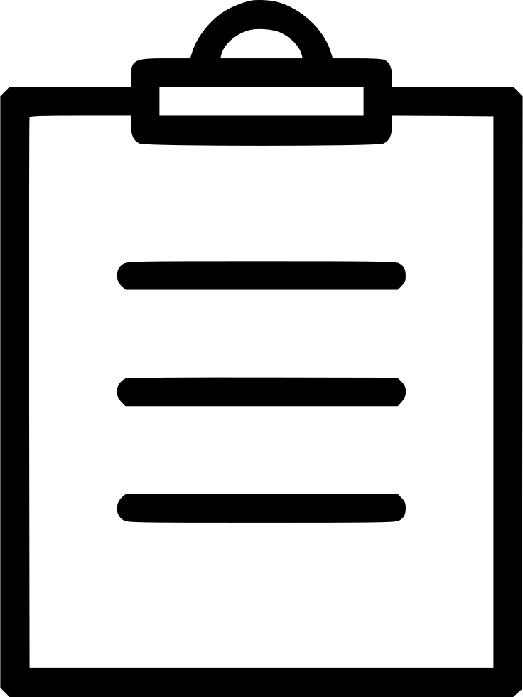 736x980 Clipboard List Checklist Text Inventory Png Icon Free Download