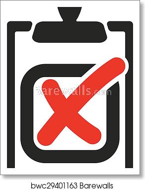 292x382 The Checklist Icon Clipboard And Failed Task, Wrong Answer Symbol