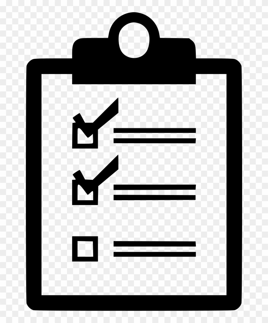880x1060 Verification Of Delivery List Clipboard Symbol Icons