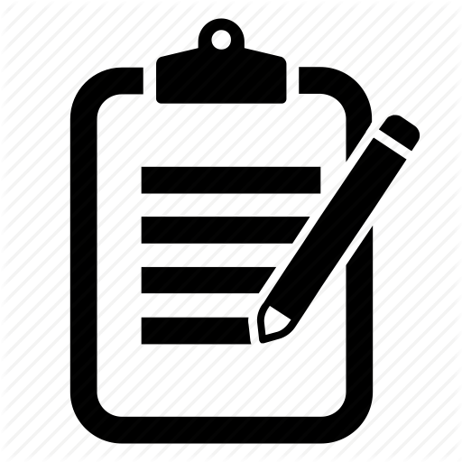 512x512 Check List, Clipboard, Document, List, Note, Pen, Write Icon