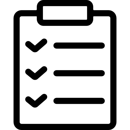 512x512 Clipboard With Check Marks Icons Free Download