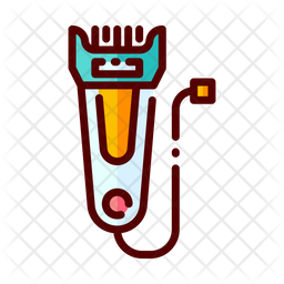 256x256 Hair Clipper Icon Of Colored Outline Style