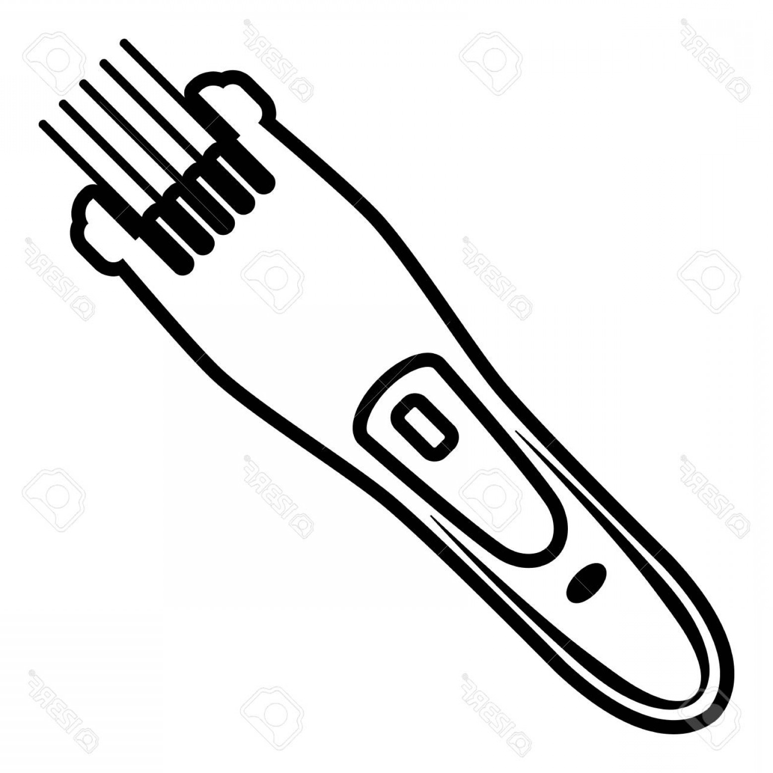 1560x1560 Photostock Vector Electric Hair Clipper Icon Outline Style