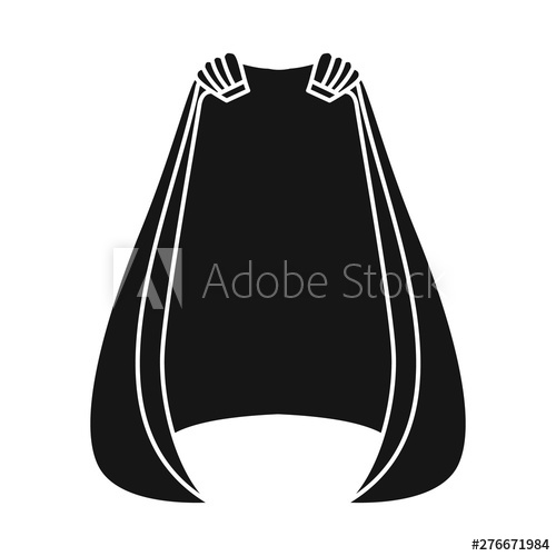 500x500 Isolated Object Of Cape And Cloak Icon Set Of Cape And Man Stock