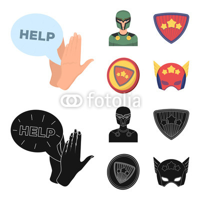 400x400 Man, Mask, Cloak, And Other Web Icon In Cartoon,black Style