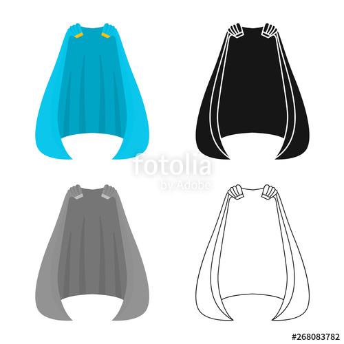 500x500 Vector Design Of Cape And Cloak Icon Set Of Cape And Man Vector