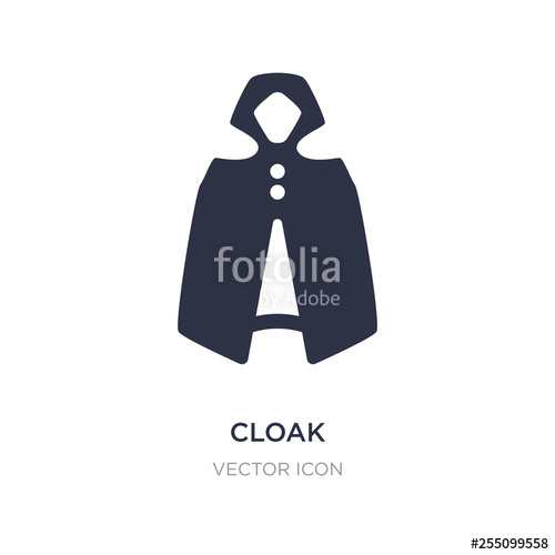500x500 Cloak Icon On White Background Simple Element Illustration