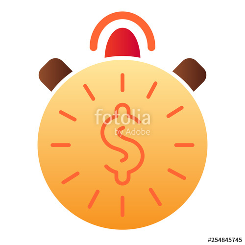 500x500 Time Is Money Flat Icon Clock And Money Color Icons In Trendy