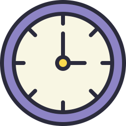 256x256 Clock Icon Outline Filled