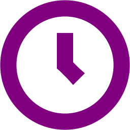 256x256 Purple Clock Icon