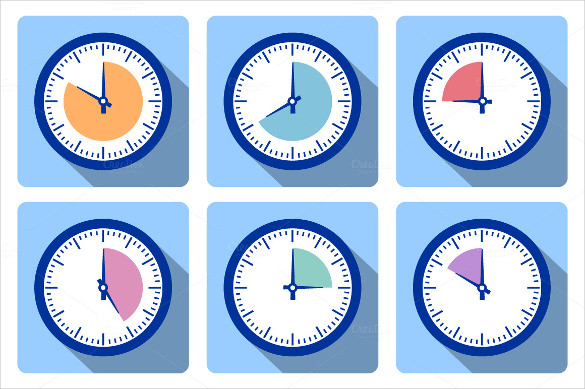 585x389 Clock Icons Free Vector Format Download Free