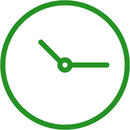 256x256 Green Clock Icon