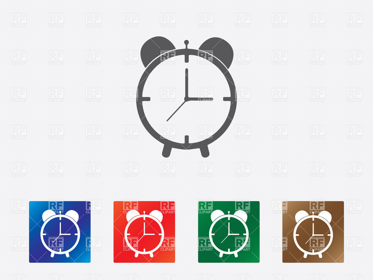 1200x900 Simple Alarm Clock Icon Vector Image Of Icons And Emblems