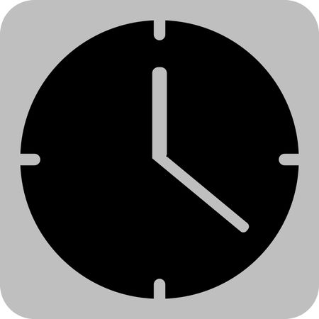 450x450 Vector Illustration Of Clock Icon In Black Freestock Icons