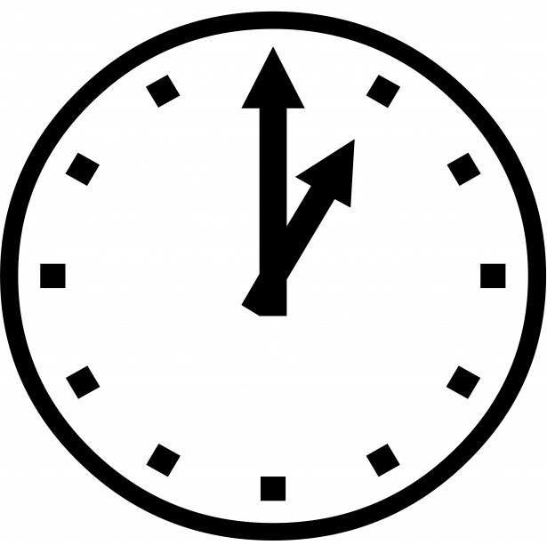 615x613 Clock Icon Free Stock Photo