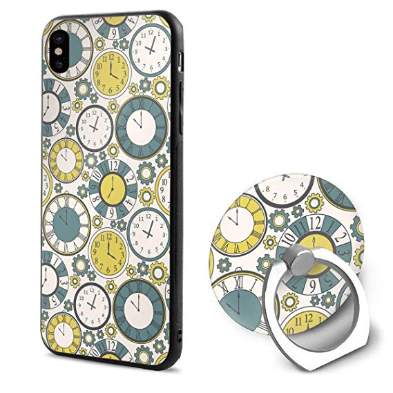569x569 Clock Icon Iphone X Inch Case + Ring Stand Set
