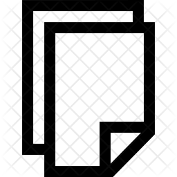 256x256 Page, Paper, Copy, Tool, Duplicate, Clone Icon Of Line Style