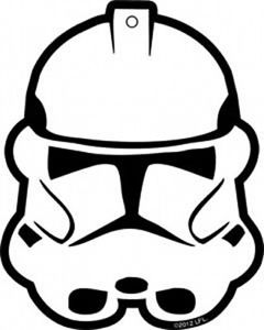 240x300 Star Wars Clone Trooper Helmet Mask Air Freshener New