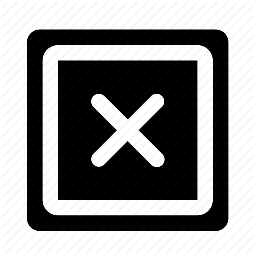 512x512 Close, Close Button, Cross, Delete, Rounded Square Close, Simple