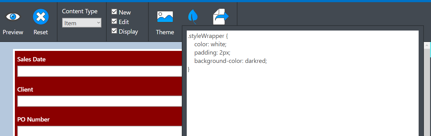 1394x441 The Form Designer Toolbar