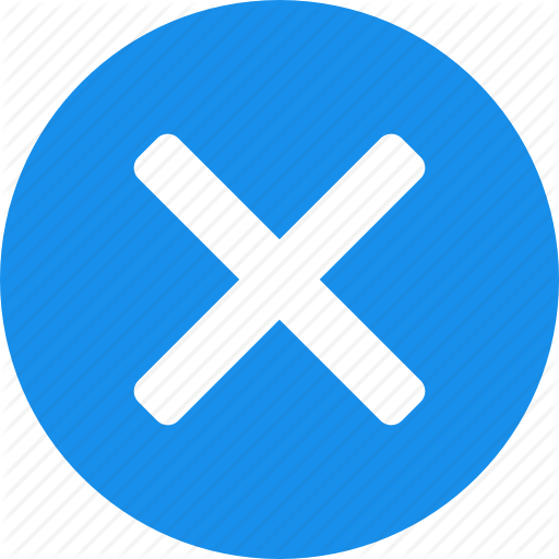 512x512 Blue, Cancel, Close, Delete, Exit, Stop Icon