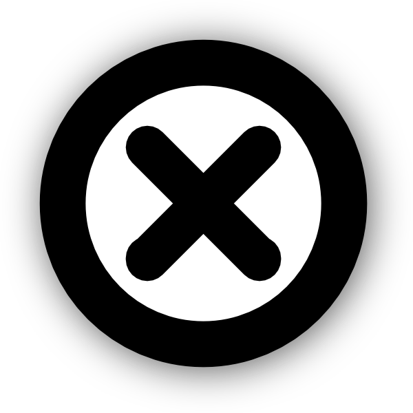 600x600 Hd Free Download Of Close Button Icon Clipart