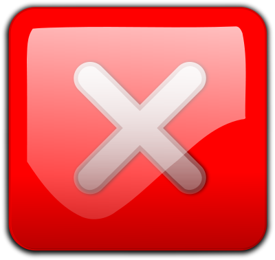 400x378 Close Button Red