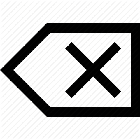 480x480 Back, Backspace, Close, Delete, Remove, Tab Icon