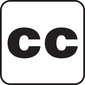 300x300 Closed Captioning White Clip Art