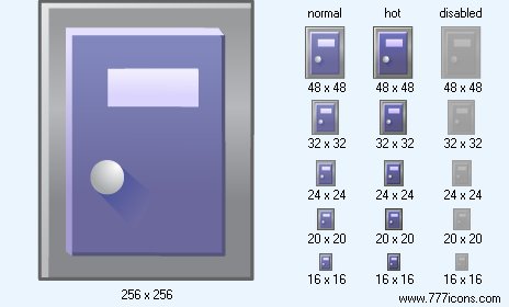 464x280 Closed Door Icon Design Icon Set