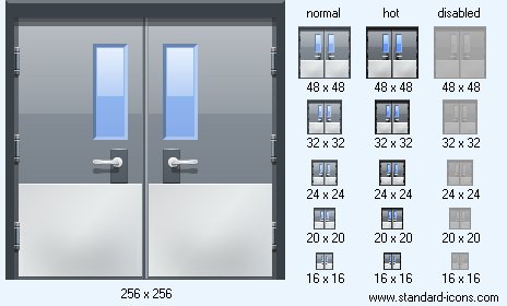464x280 Closed Door Icon Standard Road Icons