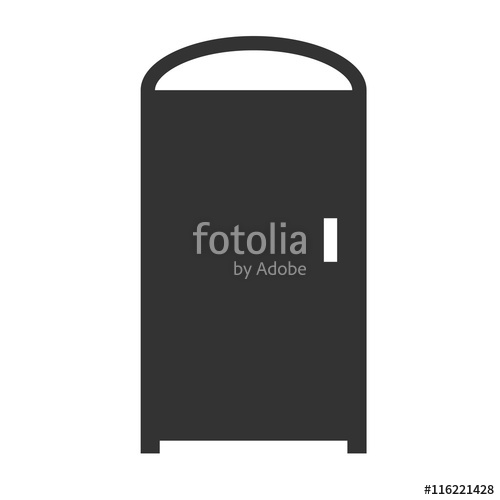 500x500 Door Icon Simple Flat Logo Of Closed Door On White Background