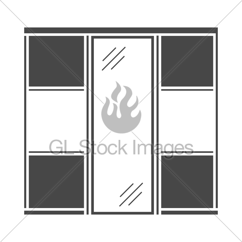 500x500 Wardrobe Closet Icon Gl Stock Images