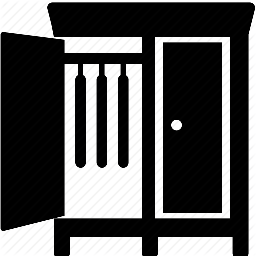 512x512 Closet, Decorations, Door, Furniture, Home, Opened, With Icon