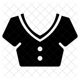 256x256 Ladies Cloth Icon Of Glyph Style