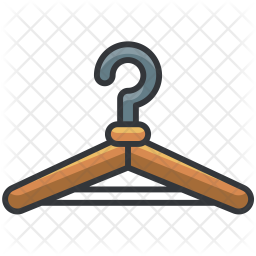 256x256 Clothing Hanger Icon Of Colored Outline Style
