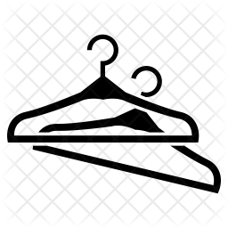 256x256 Cloth Hanger Icon Of Glyph Style