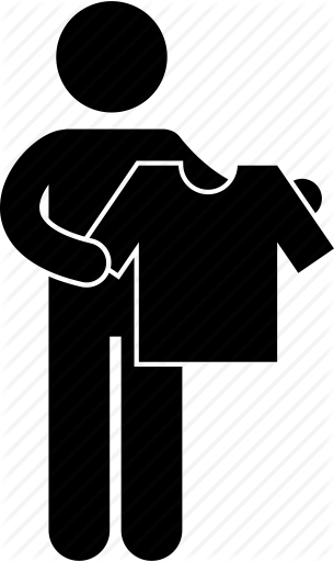 305x512 Clothes, Customer, Man, Picking, Shirt, Shopping, T Shirt Icon