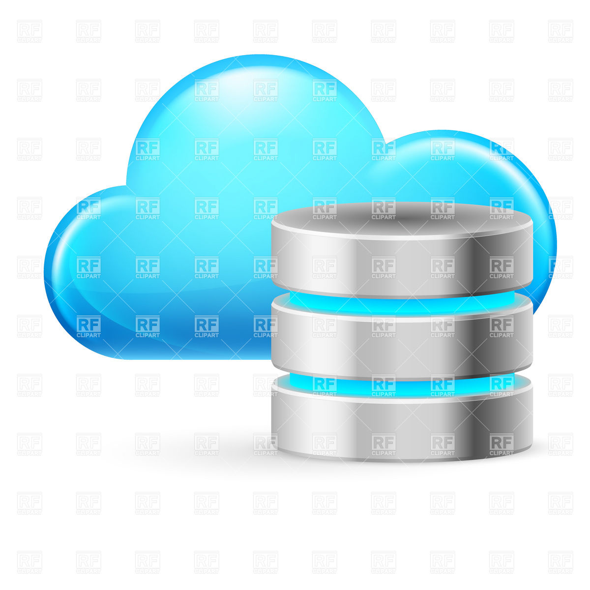 Cloud Computing Icon With Symbolic Database Vector Image Of Icons 1200x1200 Cloud Computing Icon With Symbolic Database Vector Image Of Icons