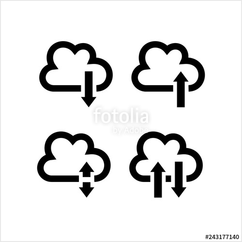 Cloud Data Icon, Upload Download Store Data Stock Image 500x500 Cloud Data Icon, Upload Download Store Data Stock Image