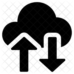 Cloud Data Icon Of Glyph Style 256x256 Cloud Data Icon Of Glyph Style