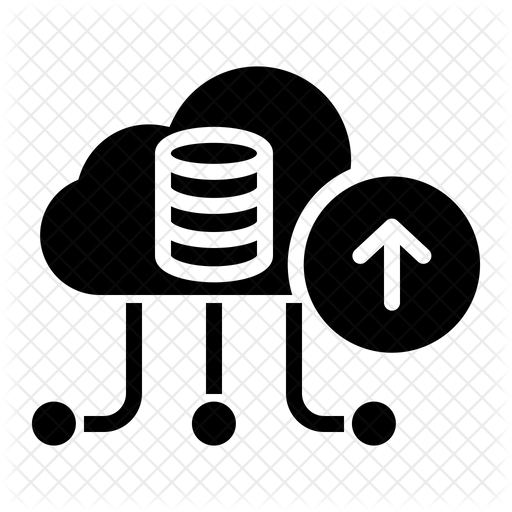 Upload Cloud Data Icon Of Glyph Style 512x512 Upload Cloud Data Icon Of Glyph Style