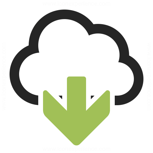 512x512 Cloud Download Icon Iconexperience