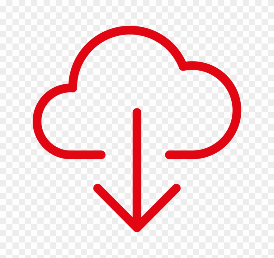 880x830 Cloud Download Icon Clipart