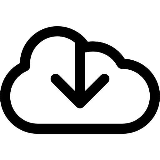 512x512 Download From The Cloud Icons Free Download